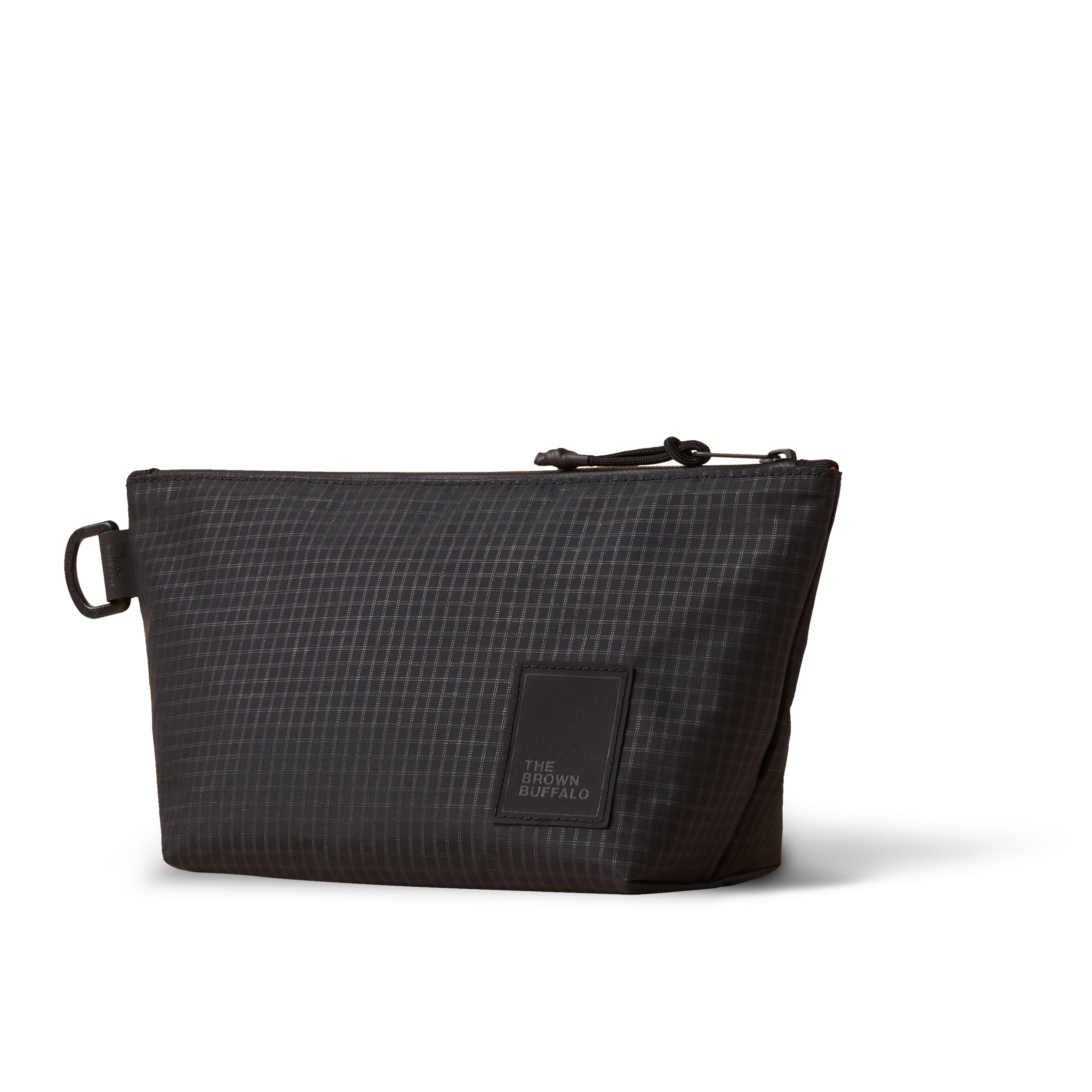the-brown-buffalo-dopp-kit-bag-edc-weather-resistant-everyday-use-challenge-ultra-black-grid