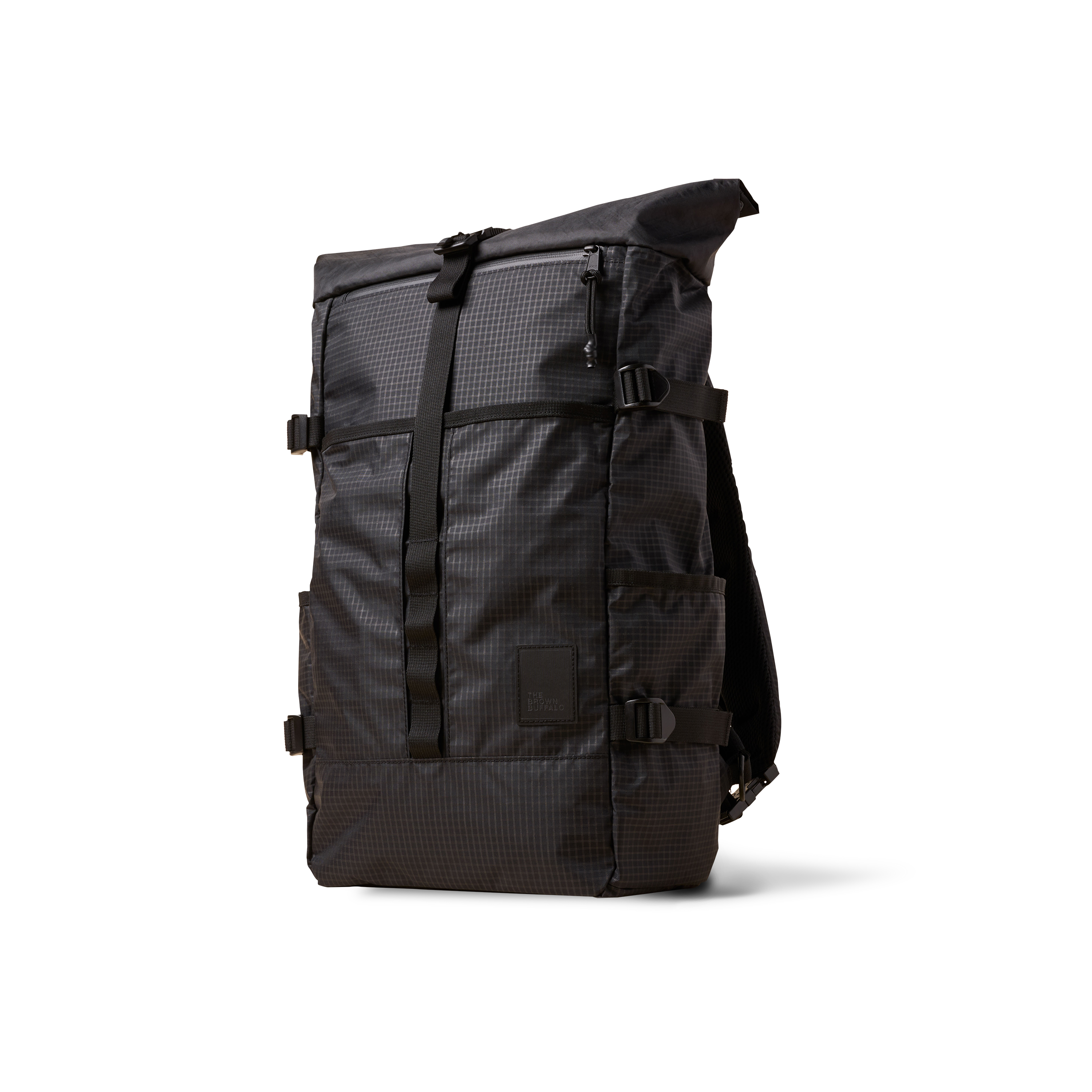 the-brown-buffalo-rolltop-edc-weather-resistant-everyday-use-challenge-ultra-black-grid