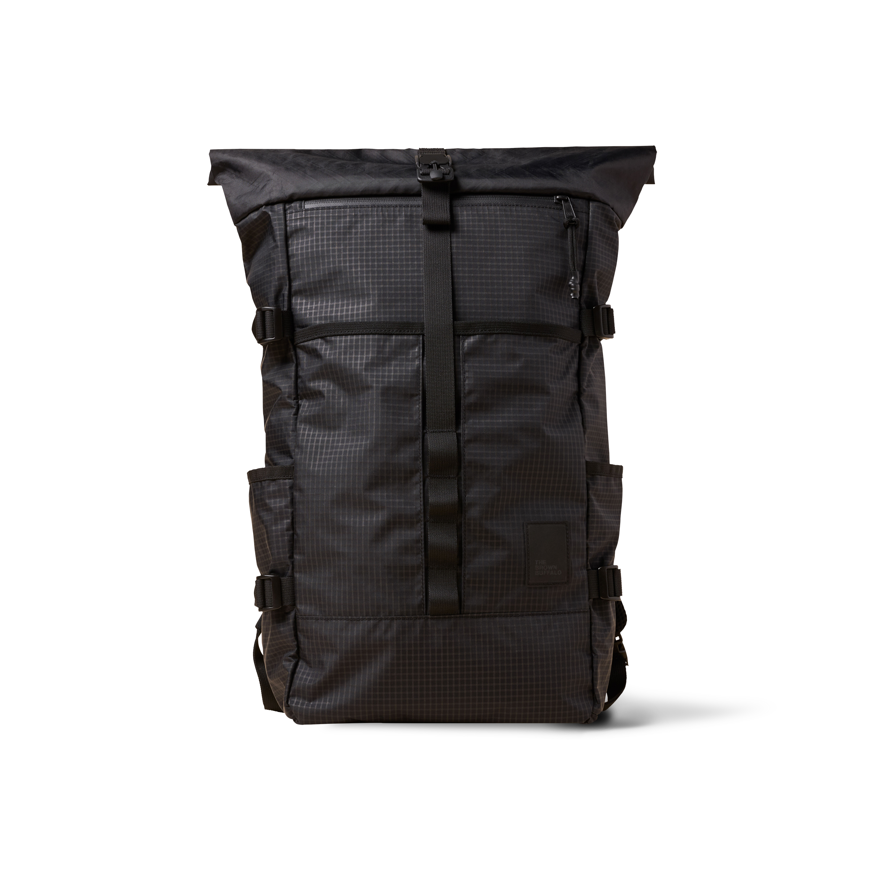the-brown-buffalo-rolltop-edc-weather-resistant-everyday-use-challenge-ultra-black-grid