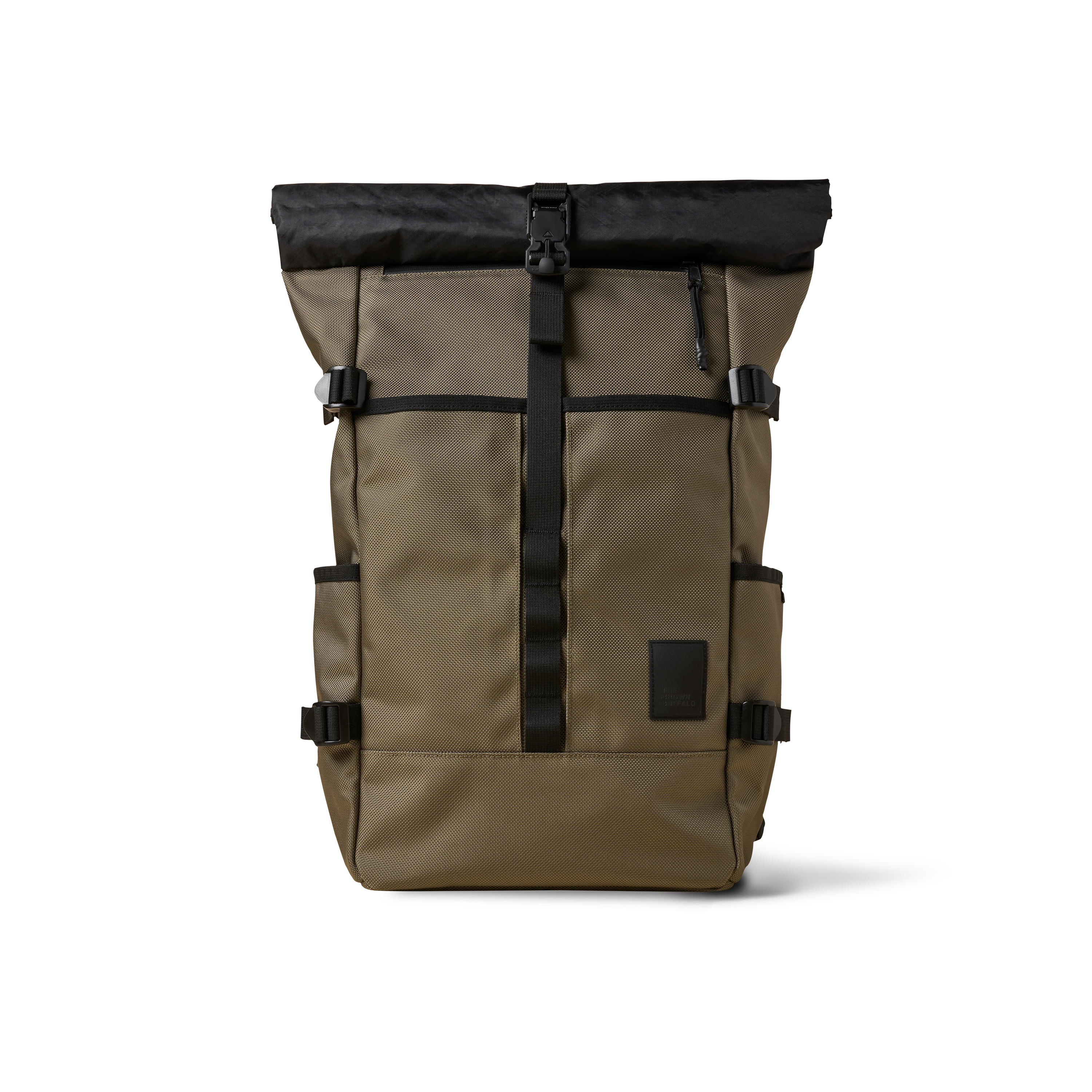 the-brown-buffalo-rolltop-bag-edc-weather-resistant-everyday-use-cordura-1050d-ballistic-nylon-ranger-green