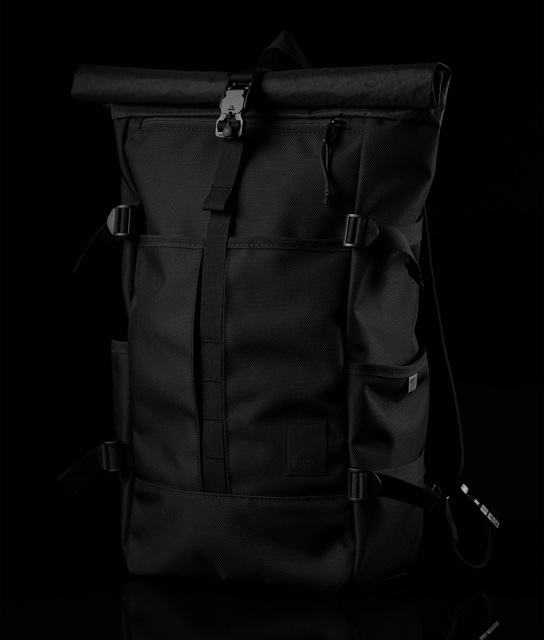 28L Rolltop Backpack - Ballistic Black
